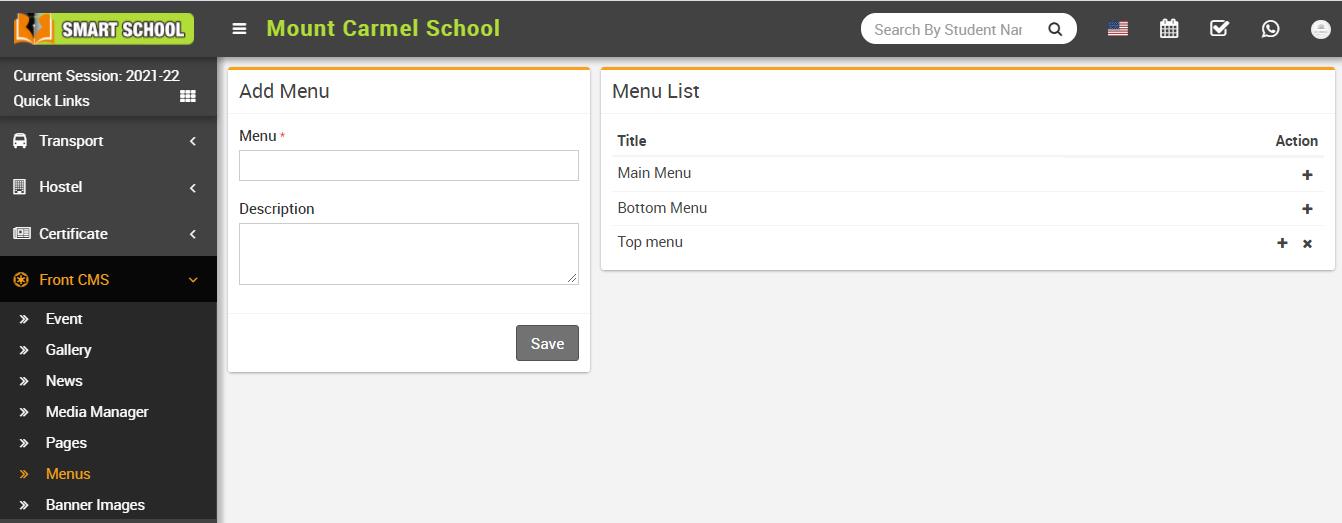 Add menu image
