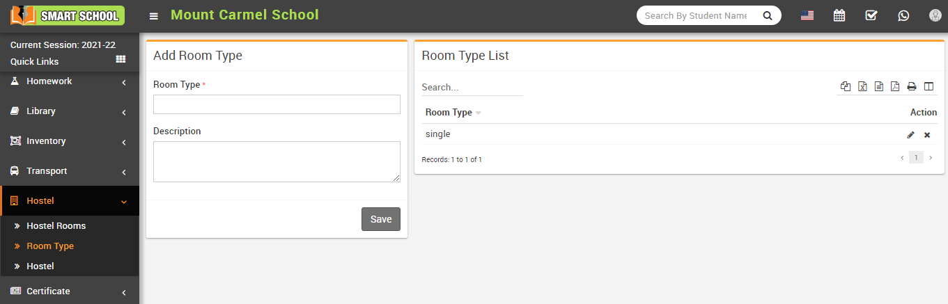 Add room type image