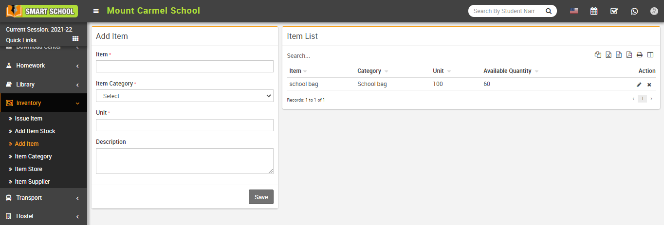 Add item image