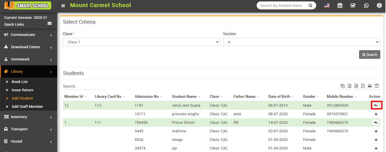 Add student image
