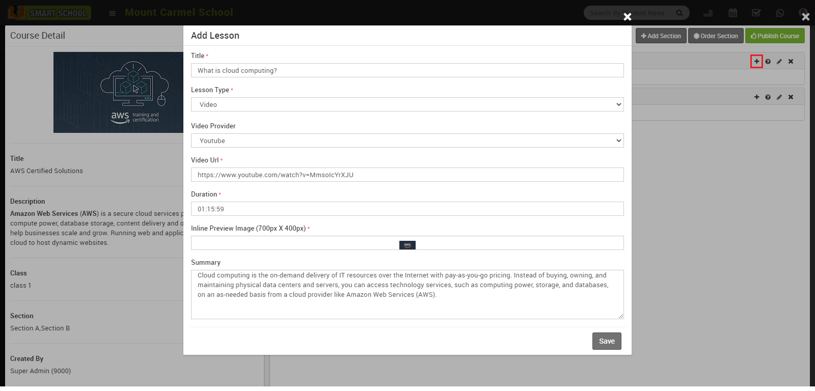 add lesson image